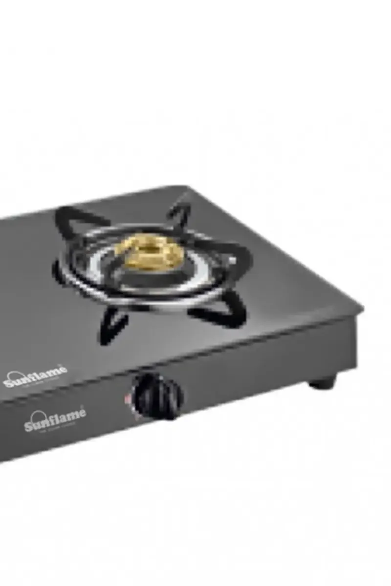 Sunflame Prime 2 Burner Toughened Glasstop Gas Stove | Gas Cooktop (Black)