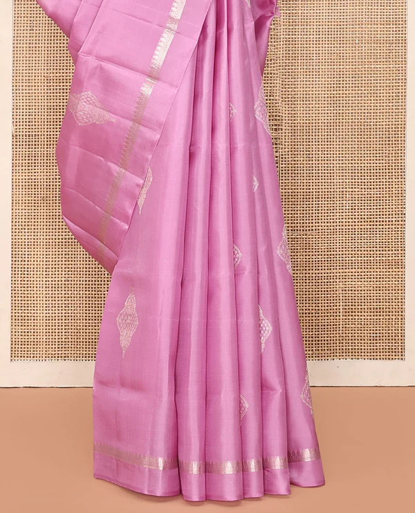 Pink Mayuri Soft Silk Saree