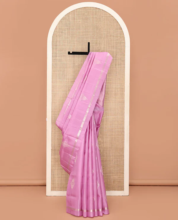 Pink Mayuri Soft Silk Saree