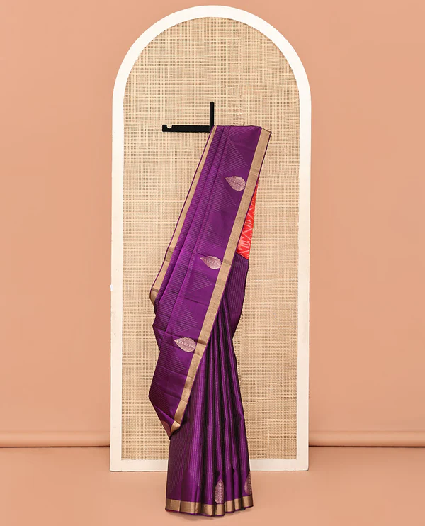 Purple Mayuri Soft Silk Saree