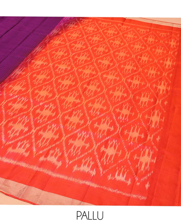 Purple Mayuri Soft Silk Saree