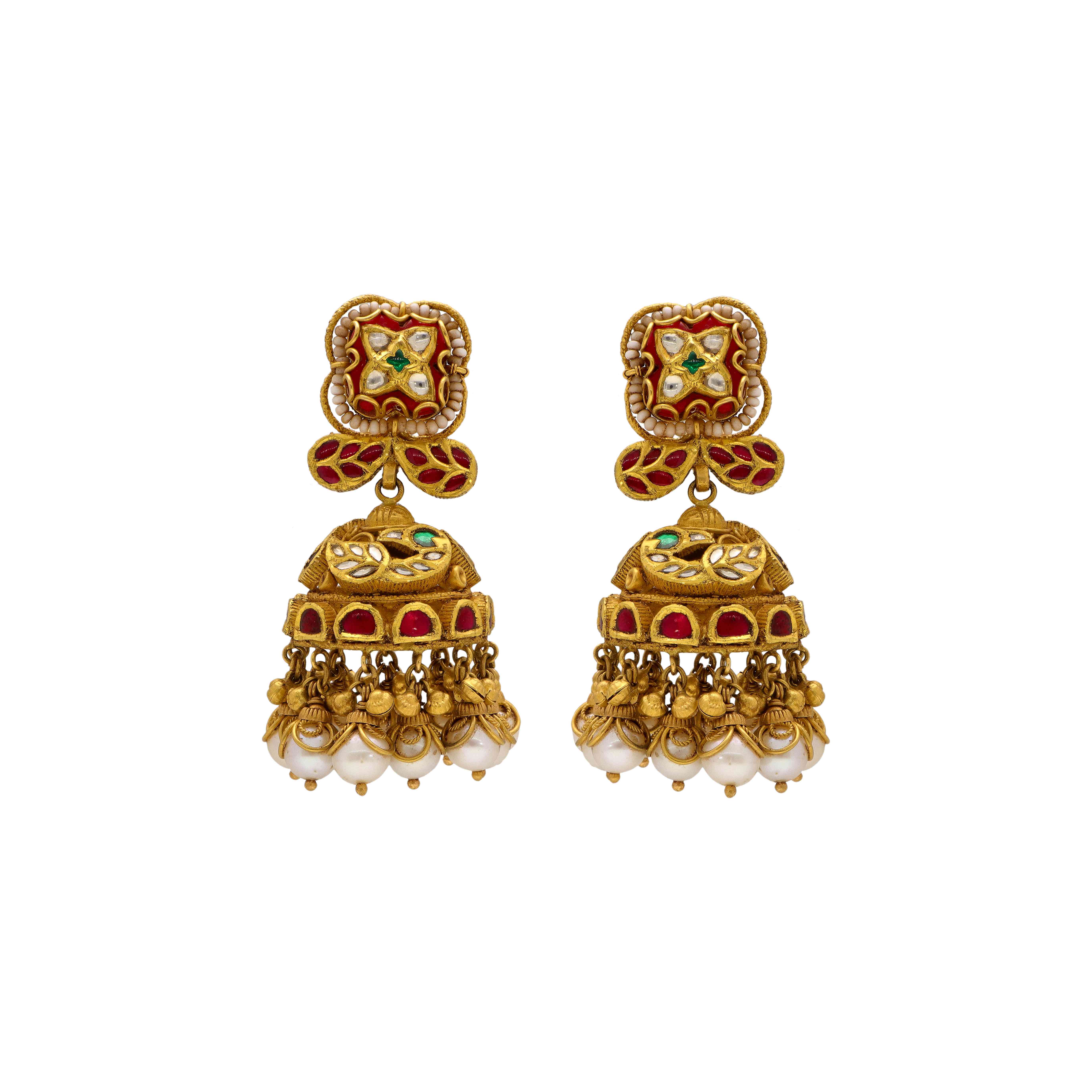 Red Stone Studs