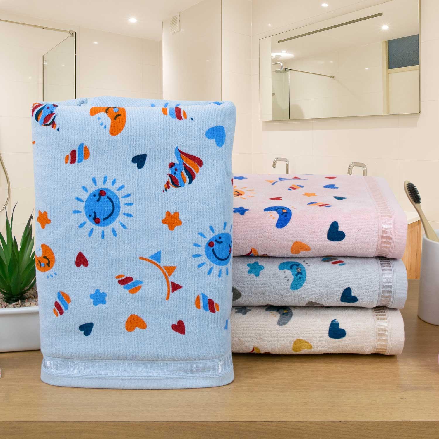Set Of 4 Unicorn Printed Kids Towel