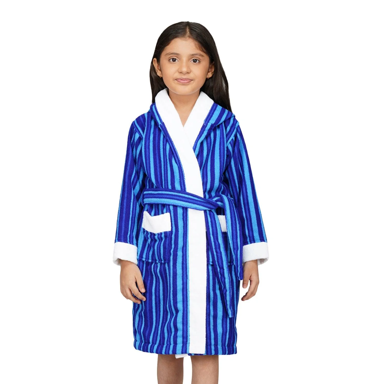Rangoli Hooded 400 GSM Bathorbe For Kids