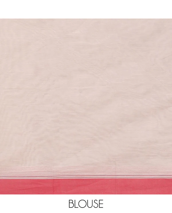 Off-White Kanchi Cotton Saree