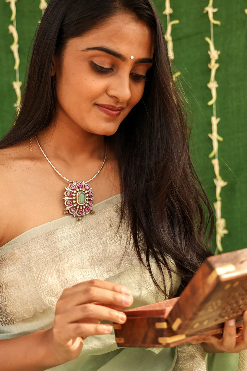 Regal Heritage Moissanite Pendant