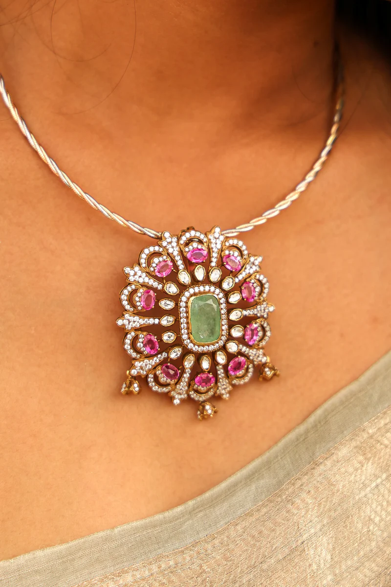 Regal Heritage Moissanite Pendant