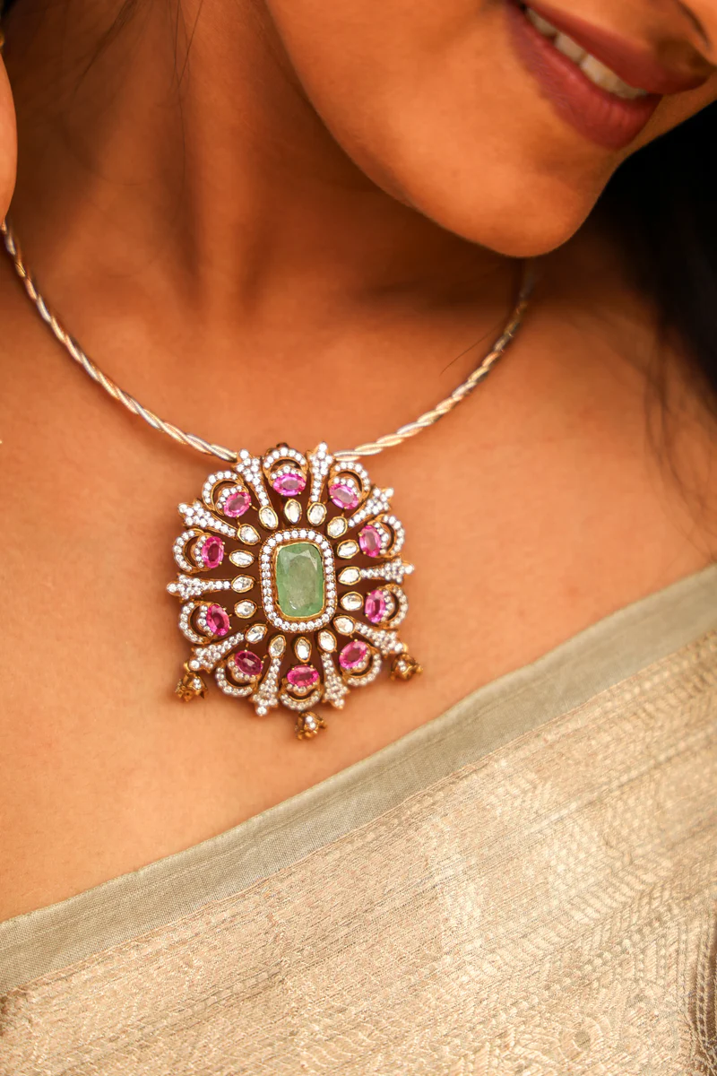 Regal Heritage Moissanite Pendant