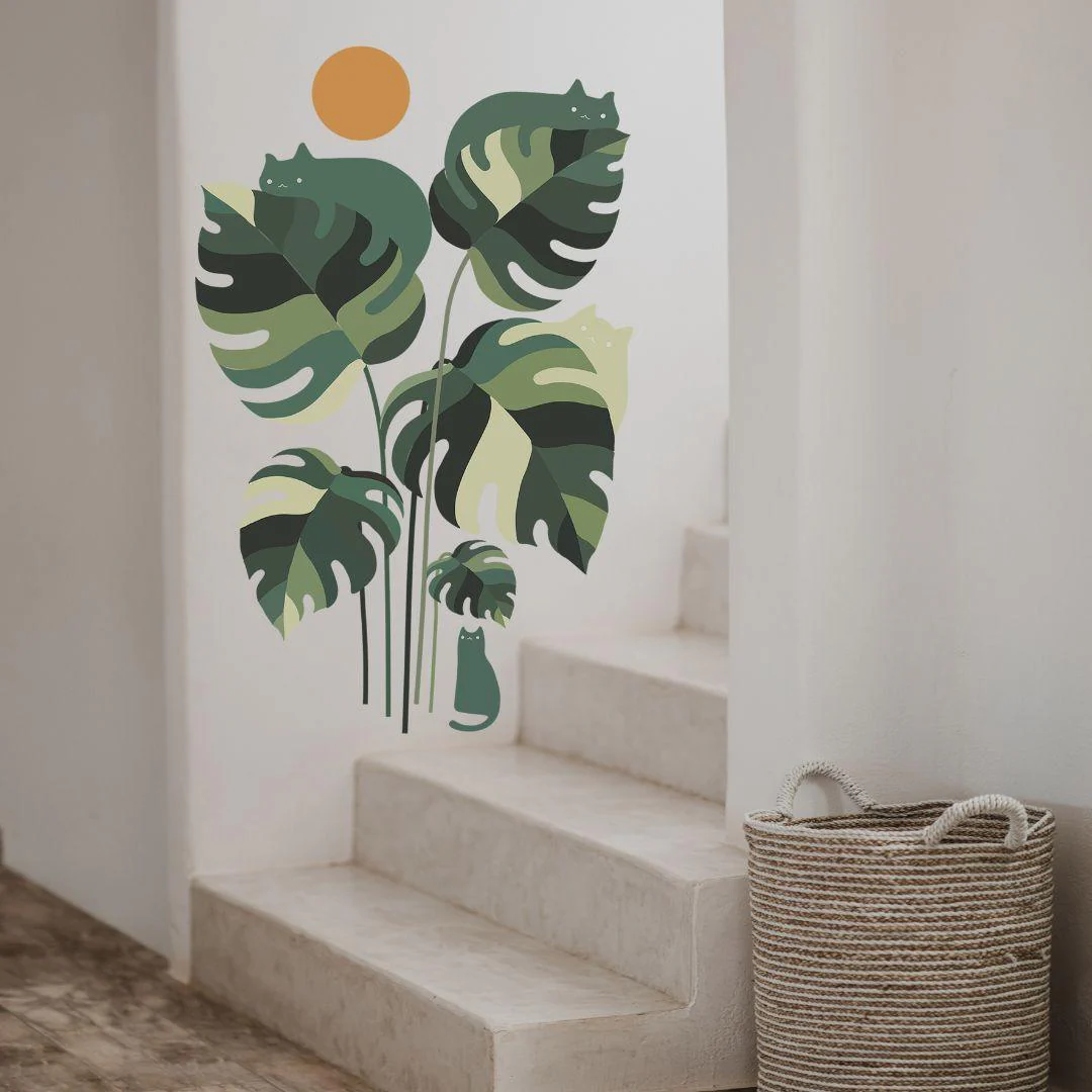 Monstera Wall Sticker 60Cm * 90Cm
