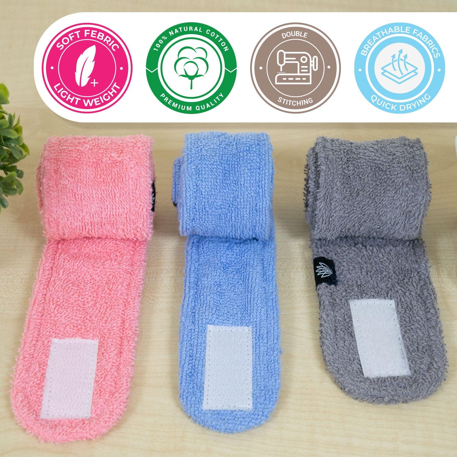 Cotton Headbands For Womens Pack Of 3