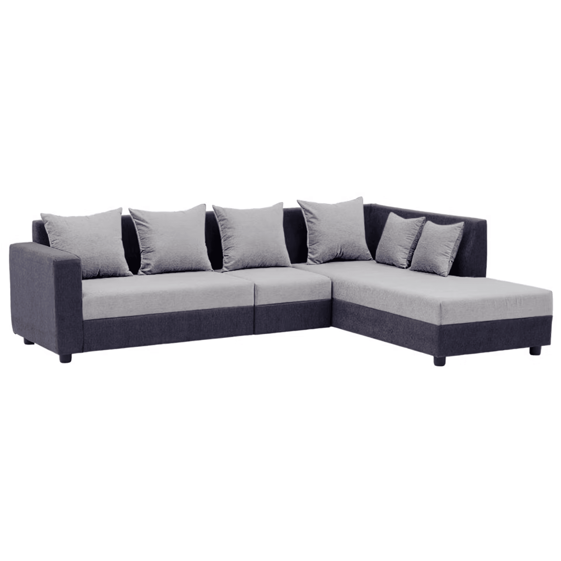 Skiver L Shape 6 Seater Sofa Set (3 Seater + Right Aligned Chaise) thumbnail