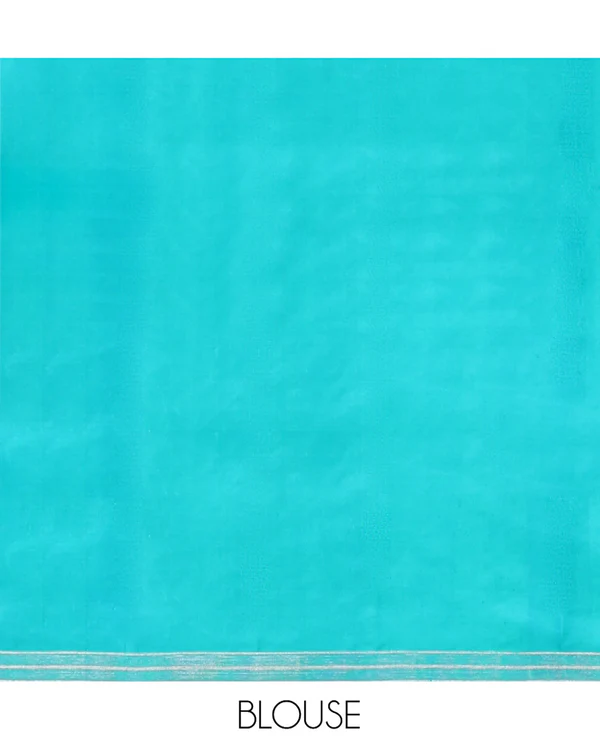 Blue Mayuri Soft Silk Saree