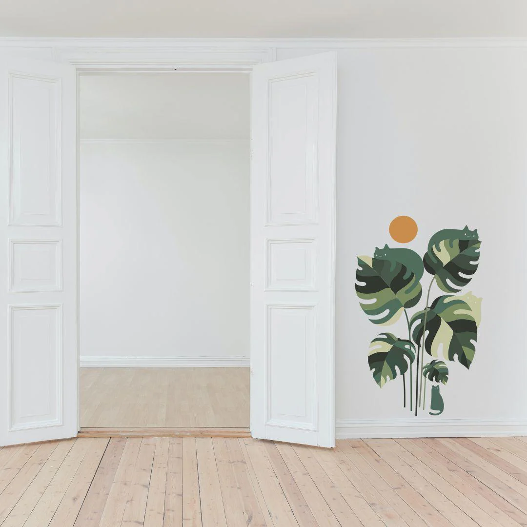 Monstera Wall Sticker 60Cm * 90Cm