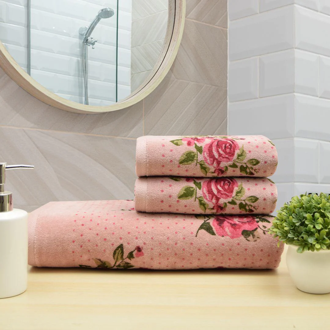 Blossom 450 GSM Cotton Towel Set of 3
