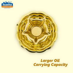 BRASS AGAL FIVE STAR DEEPAM W/PLATE NO.1