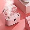 Double-Head Mini Air Cooler with Night Light & Digital Display