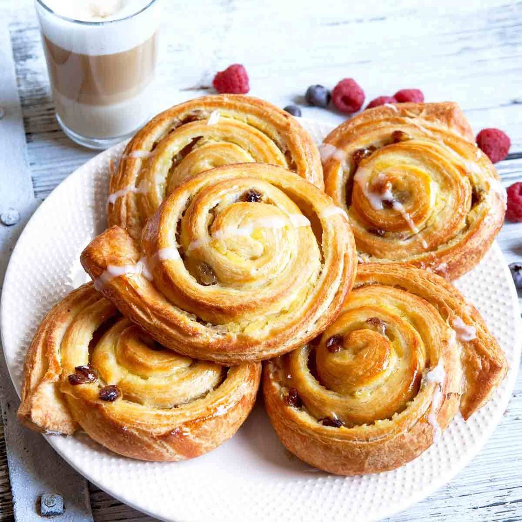 Danish Custard Swirl Bun
