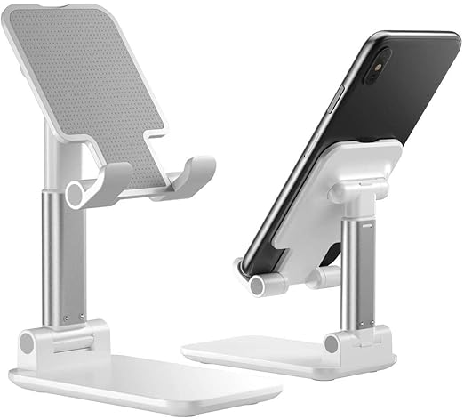 Hold Up Adjustable Foldable Phone & Tablet Stand – White