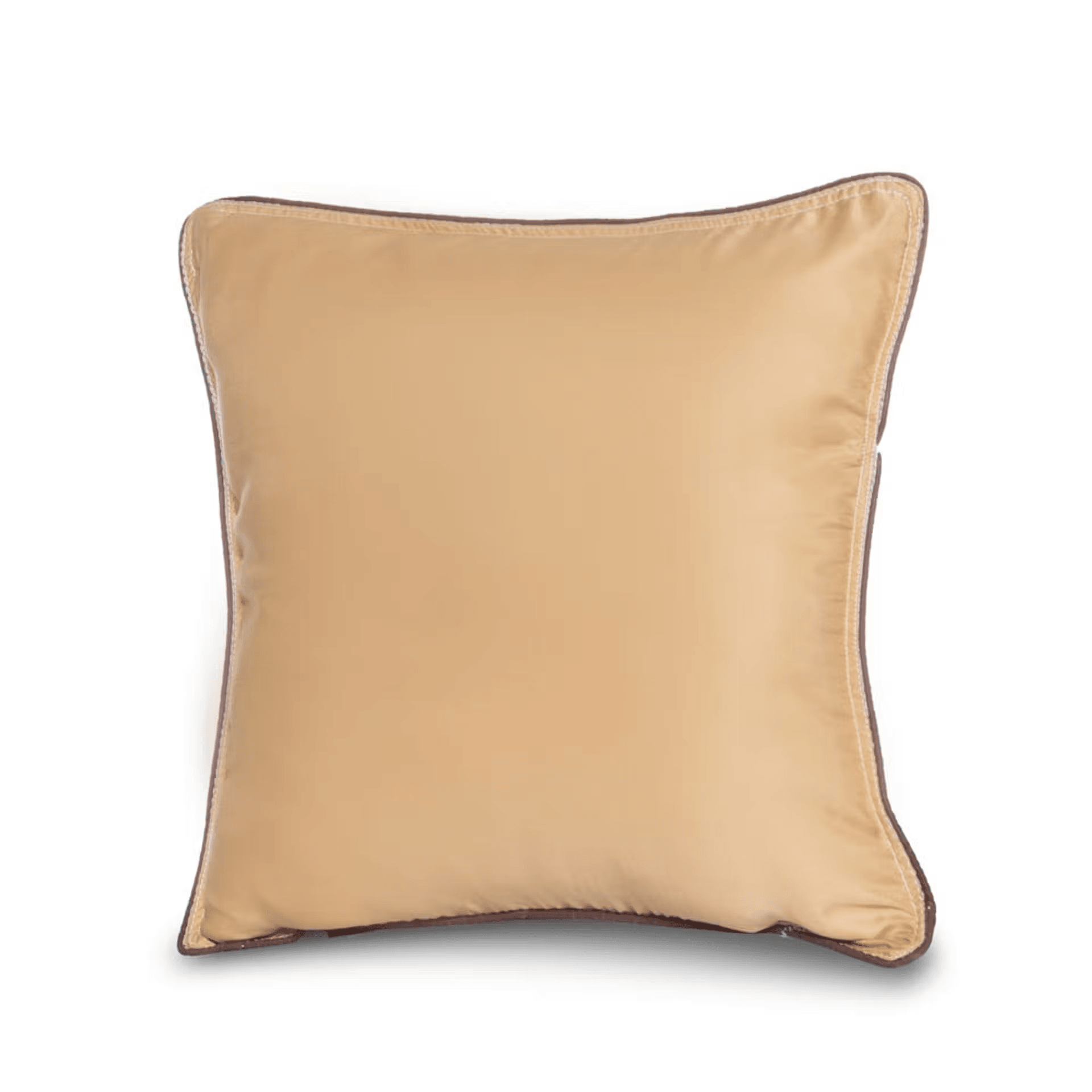 Cushion | Pack of 5 | 16x16 Inch | Hollow Fiber Filling | Use With or Without Cover | For Sofa & Bed | Gentle Machine Wash | Beige