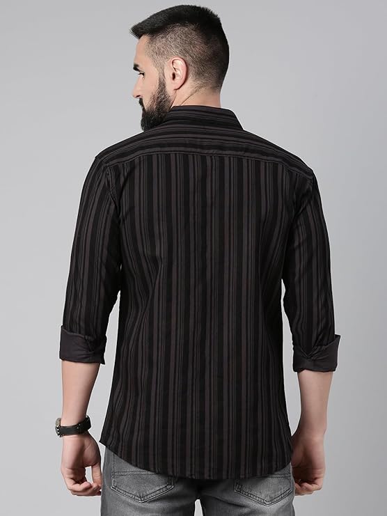 Majestic Men's Standard Striped Cotton Shirt