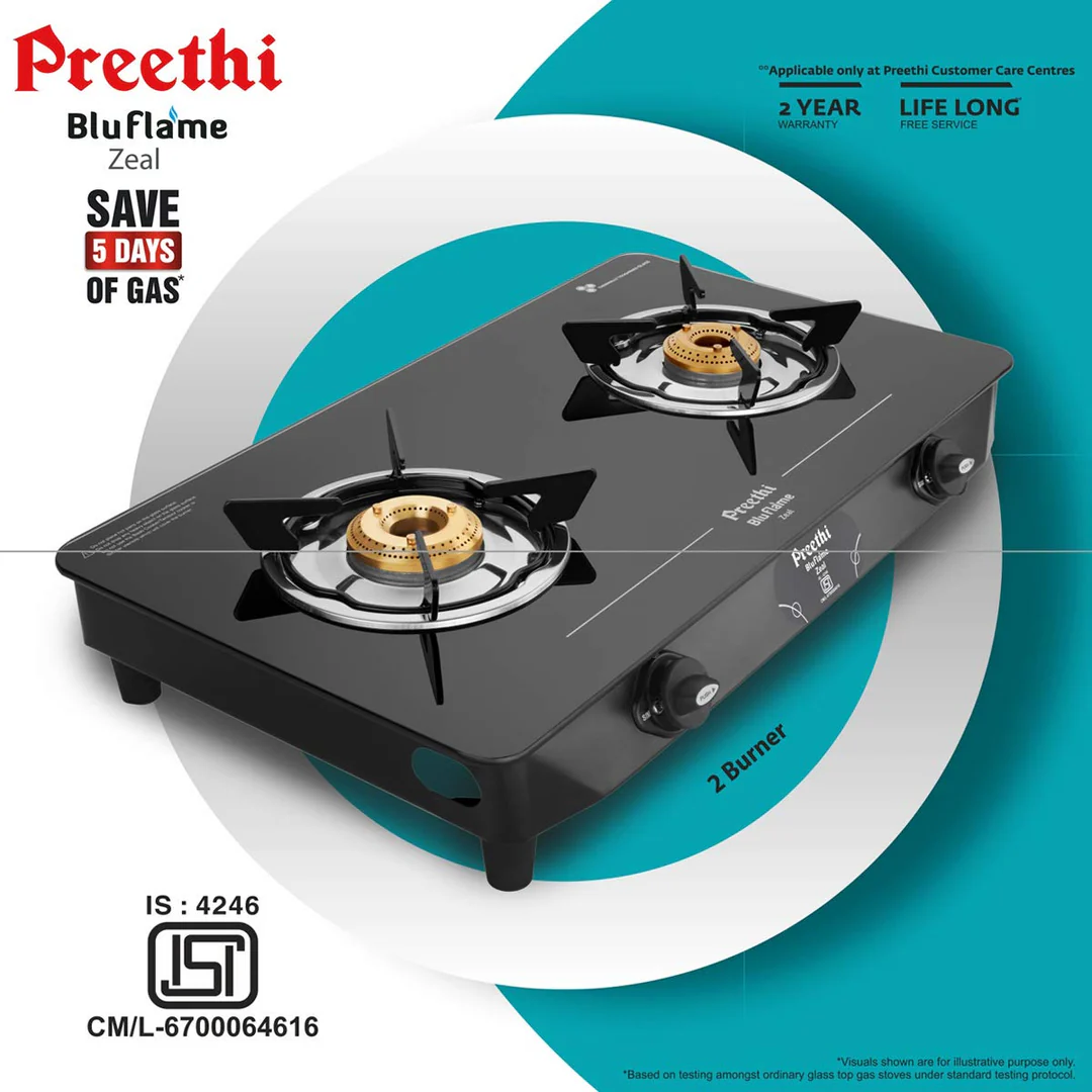 Preethi - GTS123 Zeal pro glass top