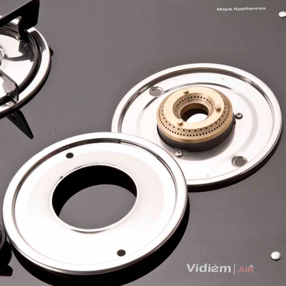 VIDIEM LPG STOVE GLASS TOP 3 BURNER AIR PLUS