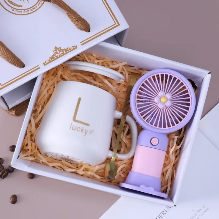 Mini Fan Towel Bear Creative Ceramic Cup Gift Box – Custom Wholesale