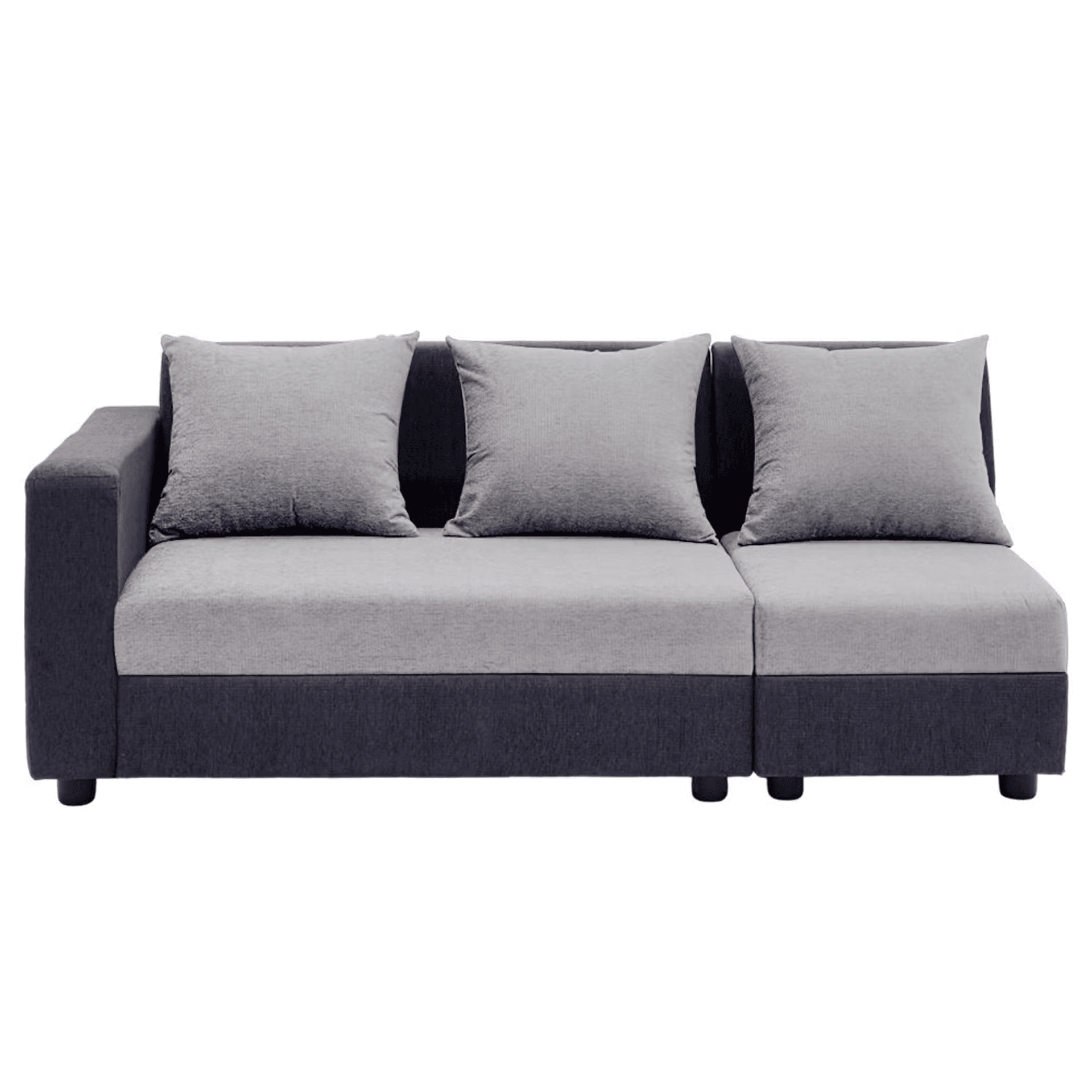 Skiver L Shape 6 Seater Sofa Set (3 Seater + Right Aligned Chaise) thumbnail