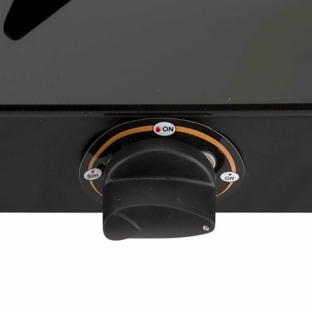 ANANTHA LPG STOVE GLASS TOP 3 BURNER NANO BALCK