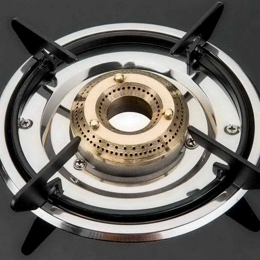 ANANTHA LPG STOVE GLASS TOP 3 BURNER NANO BALCK