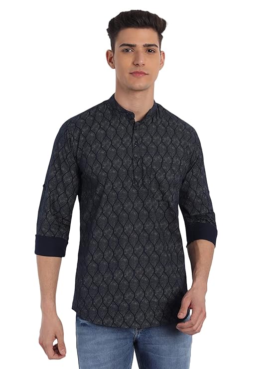 Majestic Men's Cotton Printed Designer Shirt