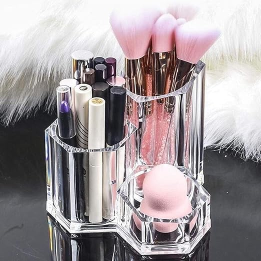 Clear Transparent Makeup Organizer – Cosmetic Storage Display Box