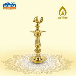 BRASS VILAKKU 6 PATTAI 1.00 ANNAM