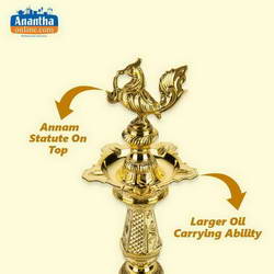 BRASS VILAKKU 6 PATTAI 1.00 ANNAM