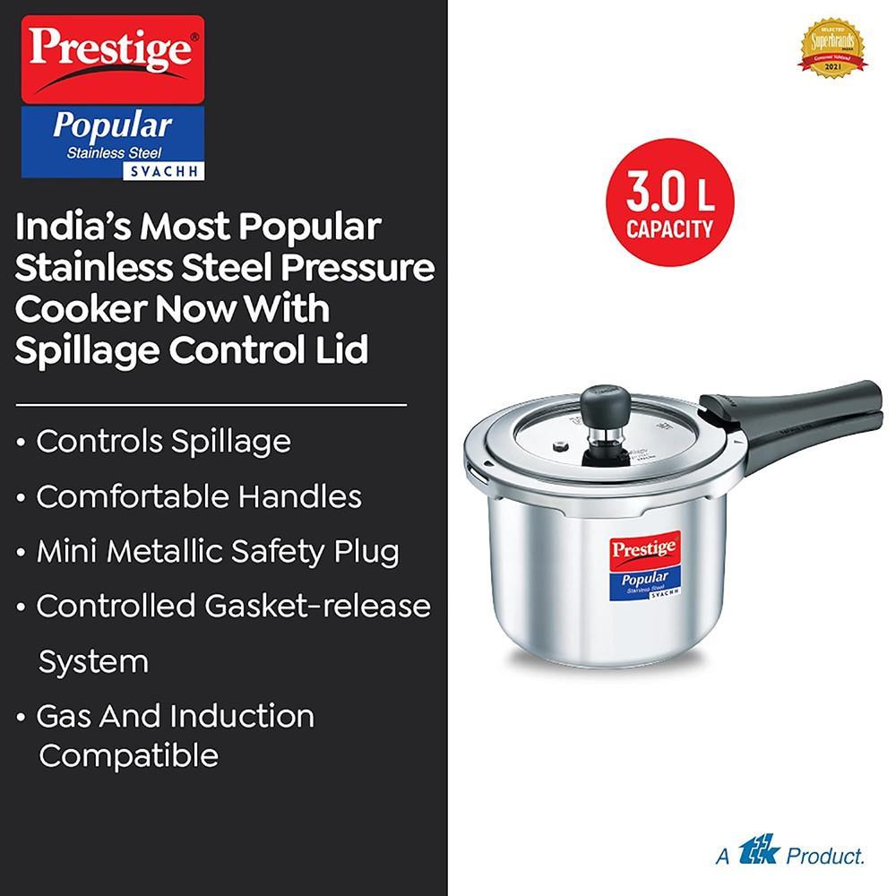 PRESTIGE COOKER SS POPULAR SVACHH 3.0 LITRES