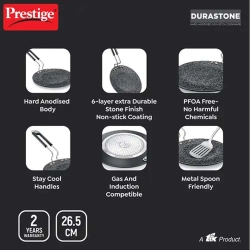PRESTIGE NS DURA STONE HA CONCAVE TAWA 26.5CM