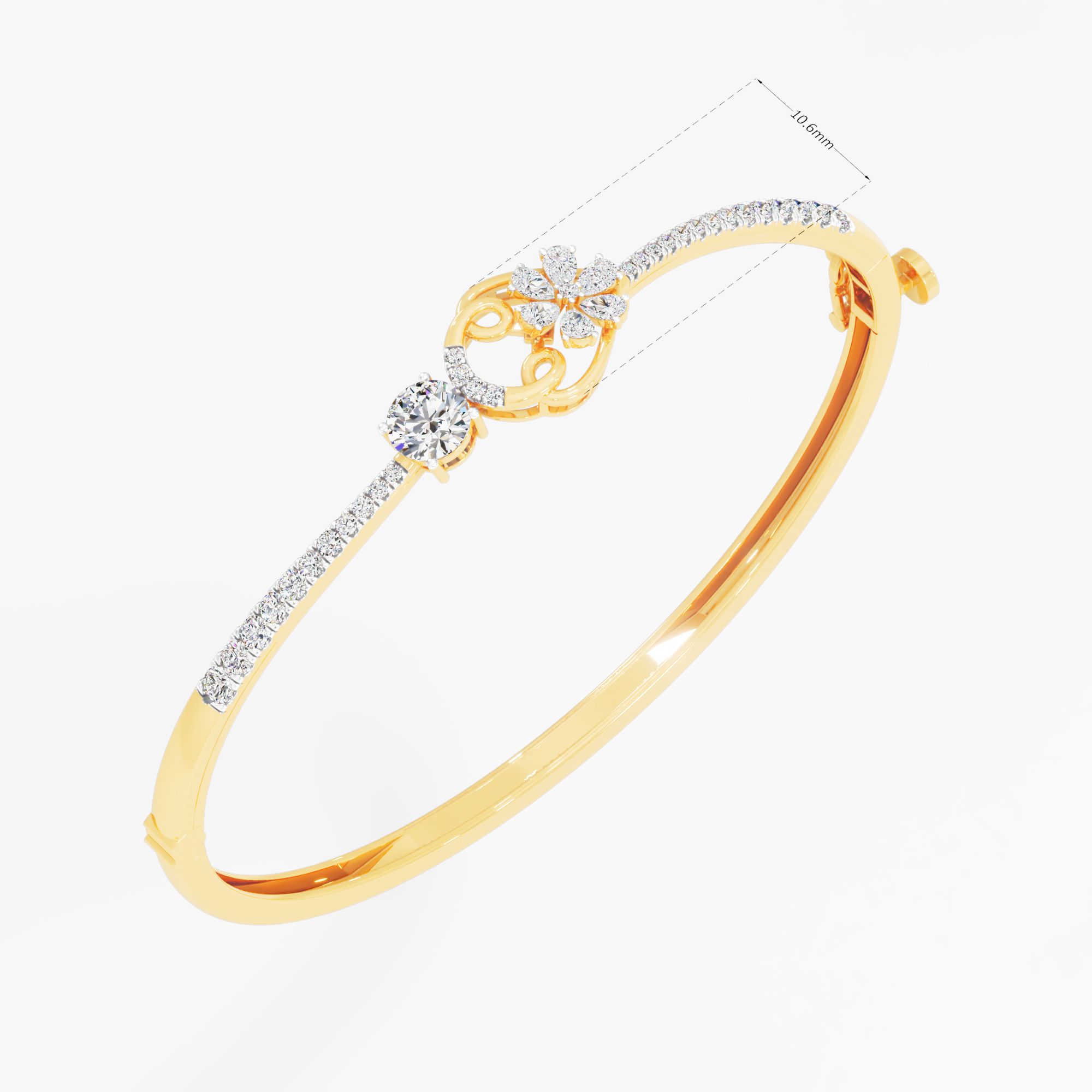 Lyric Solitaire Diamond Bracelet