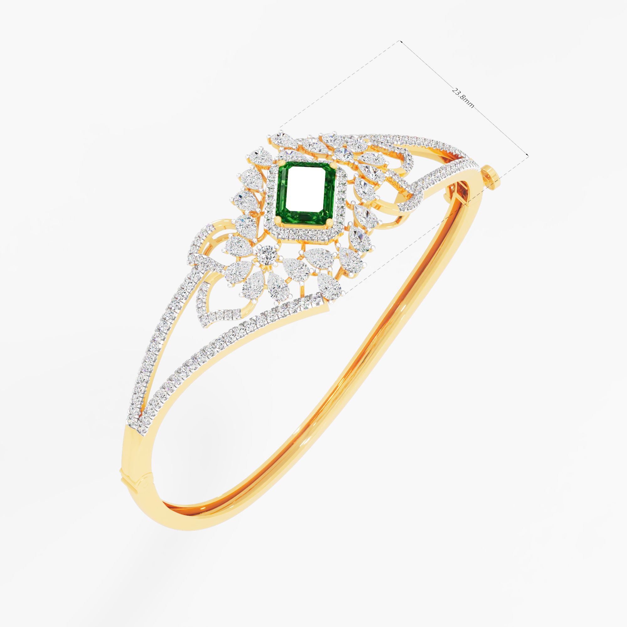 Aaryaa Vintage Crown Bracelet