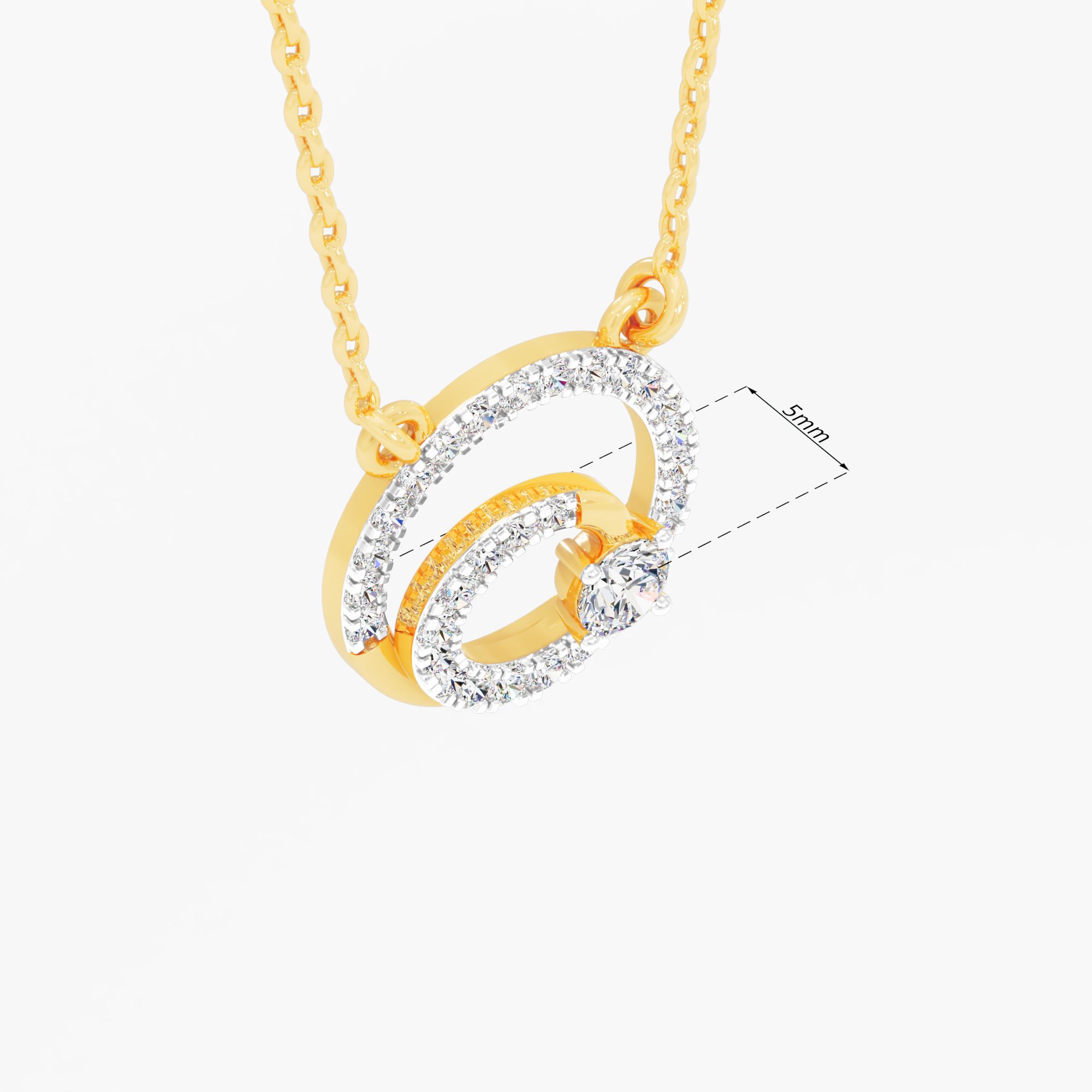 Galaxy Spiral Diamond Pendant