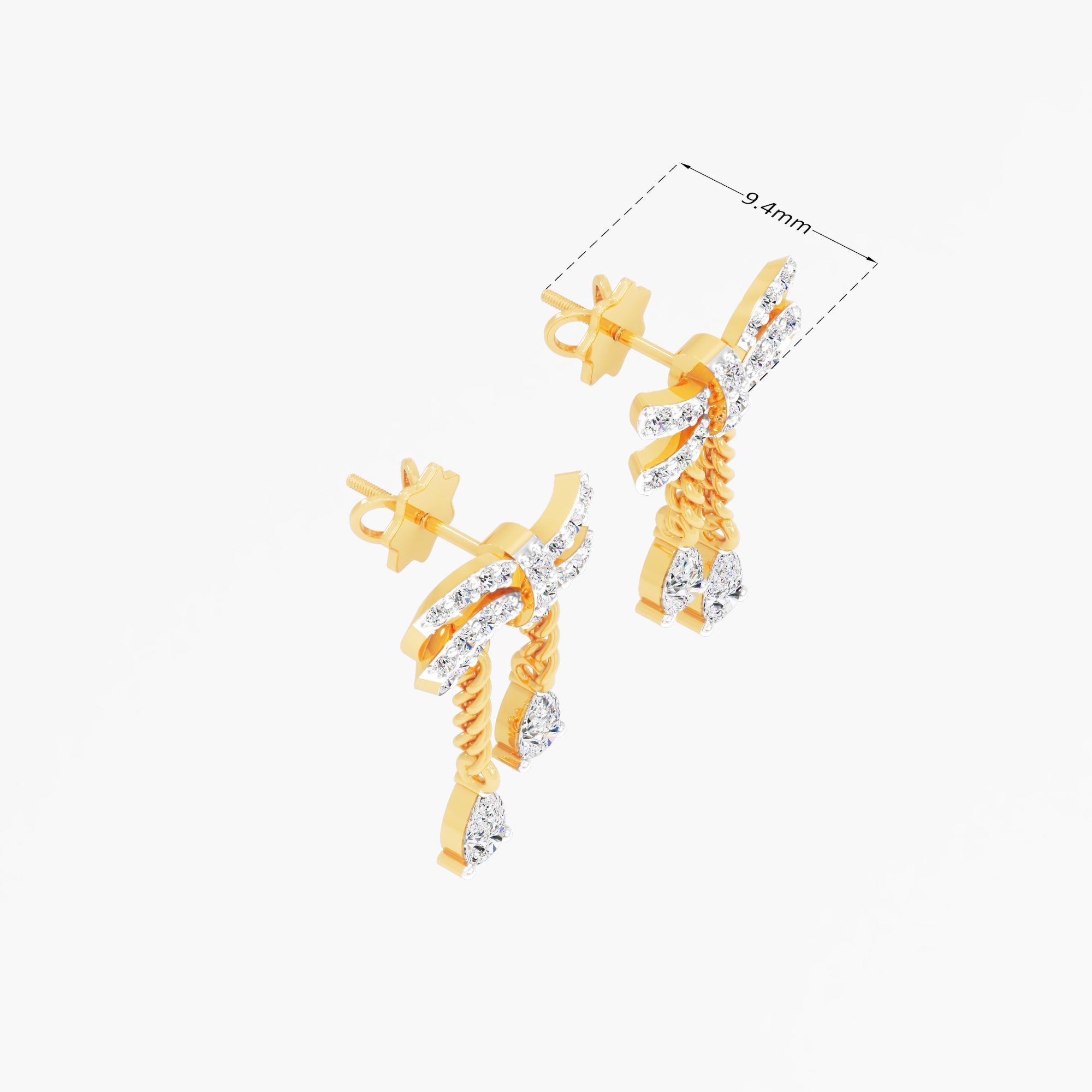 Butterfly Tassel Dangle Earrings