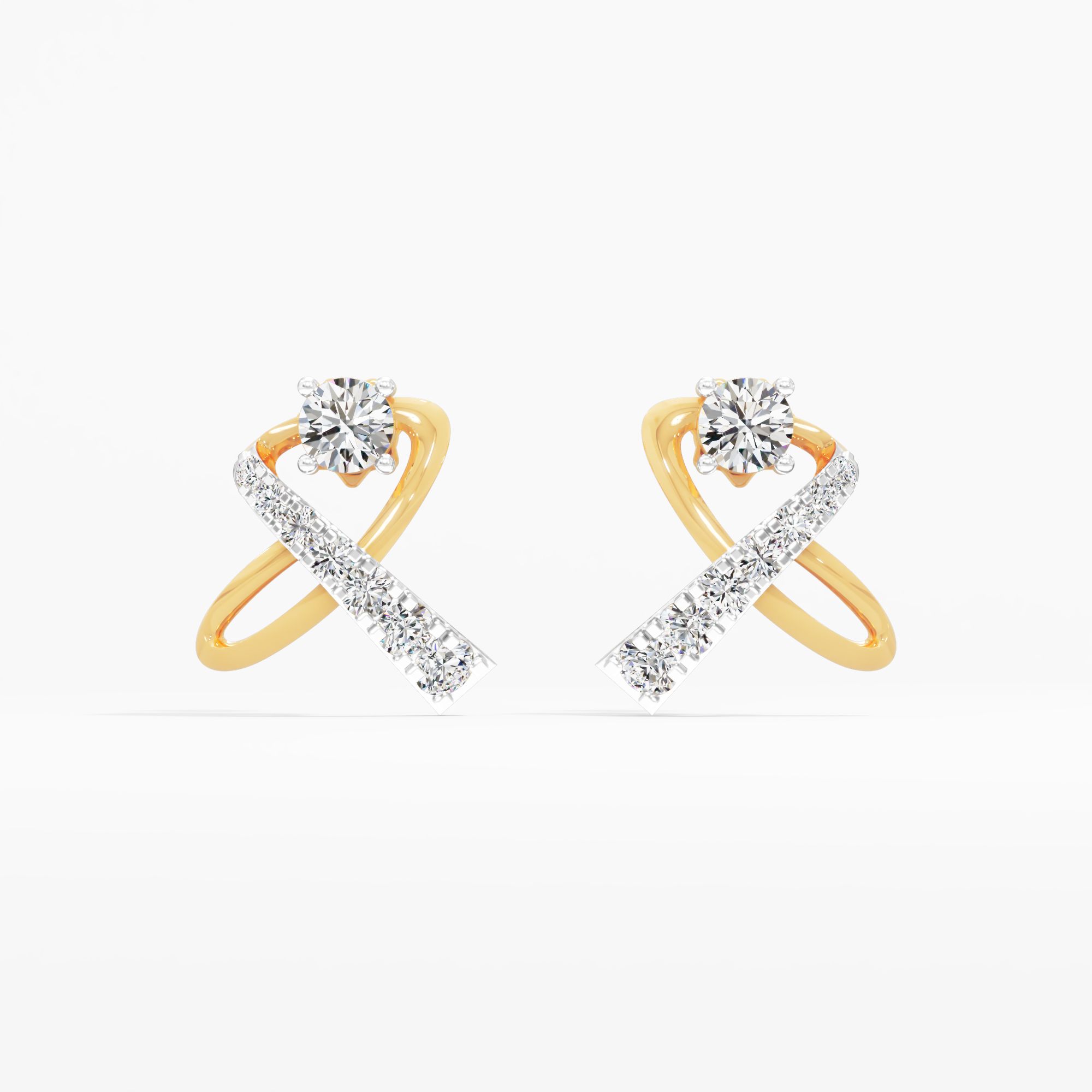 The Crossover Stud Earrings