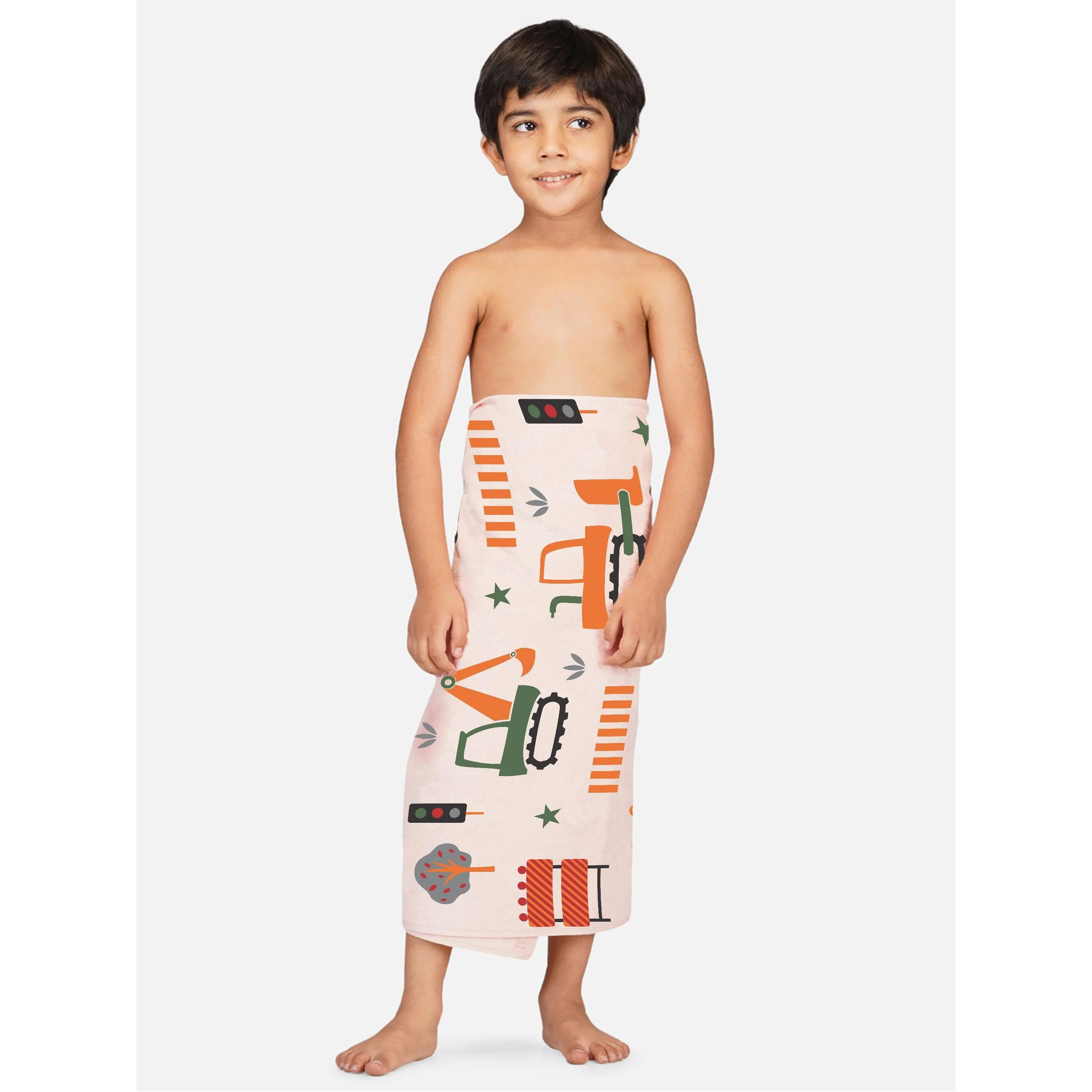 Rangoli Kids Printed Cotton Bath Towel