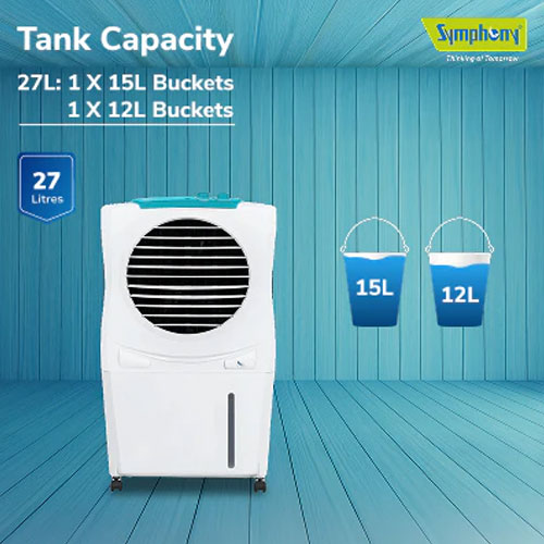 Symphony 27ltr personal type aircooler