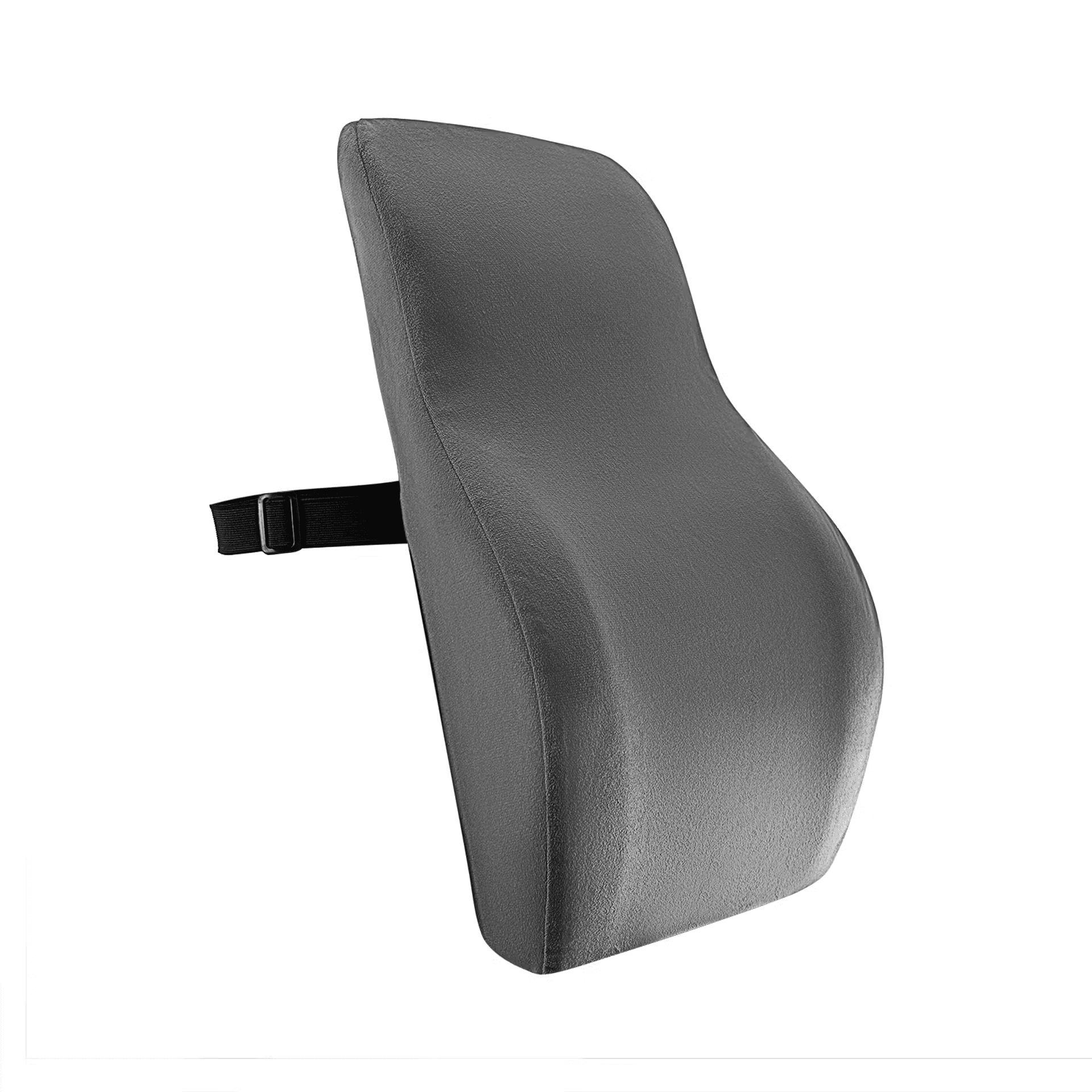 Back Support Cushion | Lumbar, Lower Back & Upper Back Support | Ergonomic, Memory Foam, Pain Relief | Office Chair or Car Seat Cushion | Grey