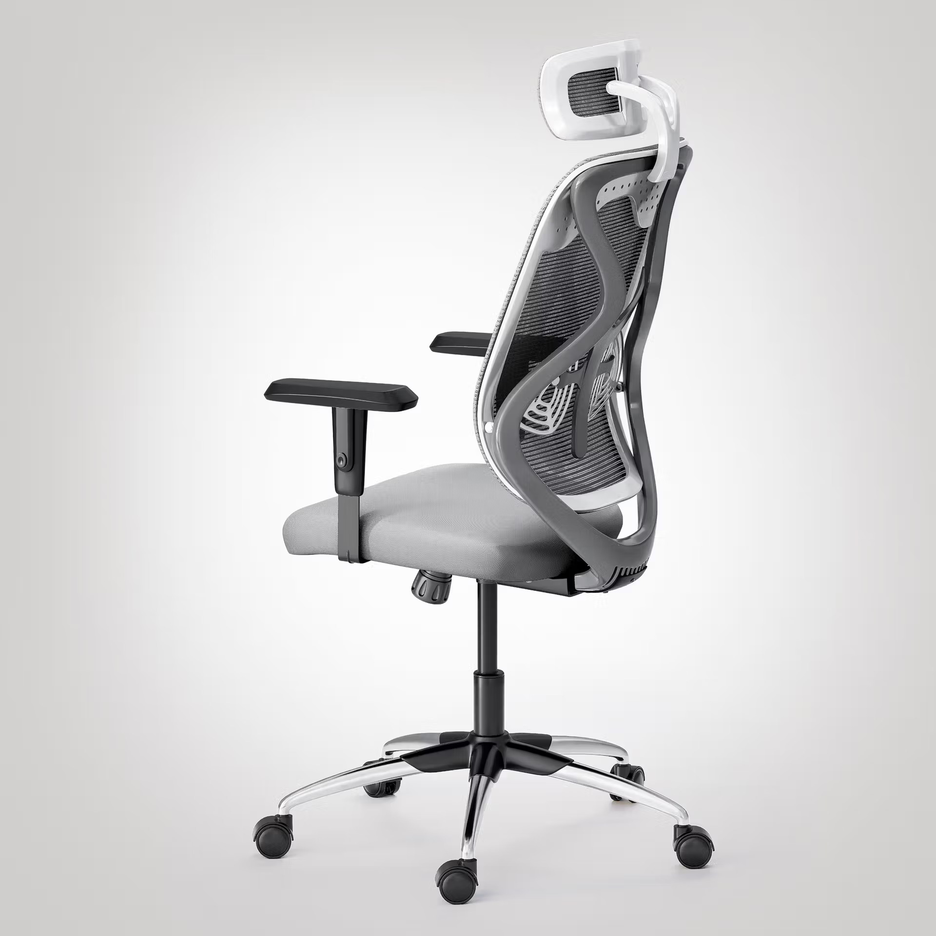 Wakefit Gravita Pro High Back Ergonomic Office Chair | Chrome Base | DIY Assembly