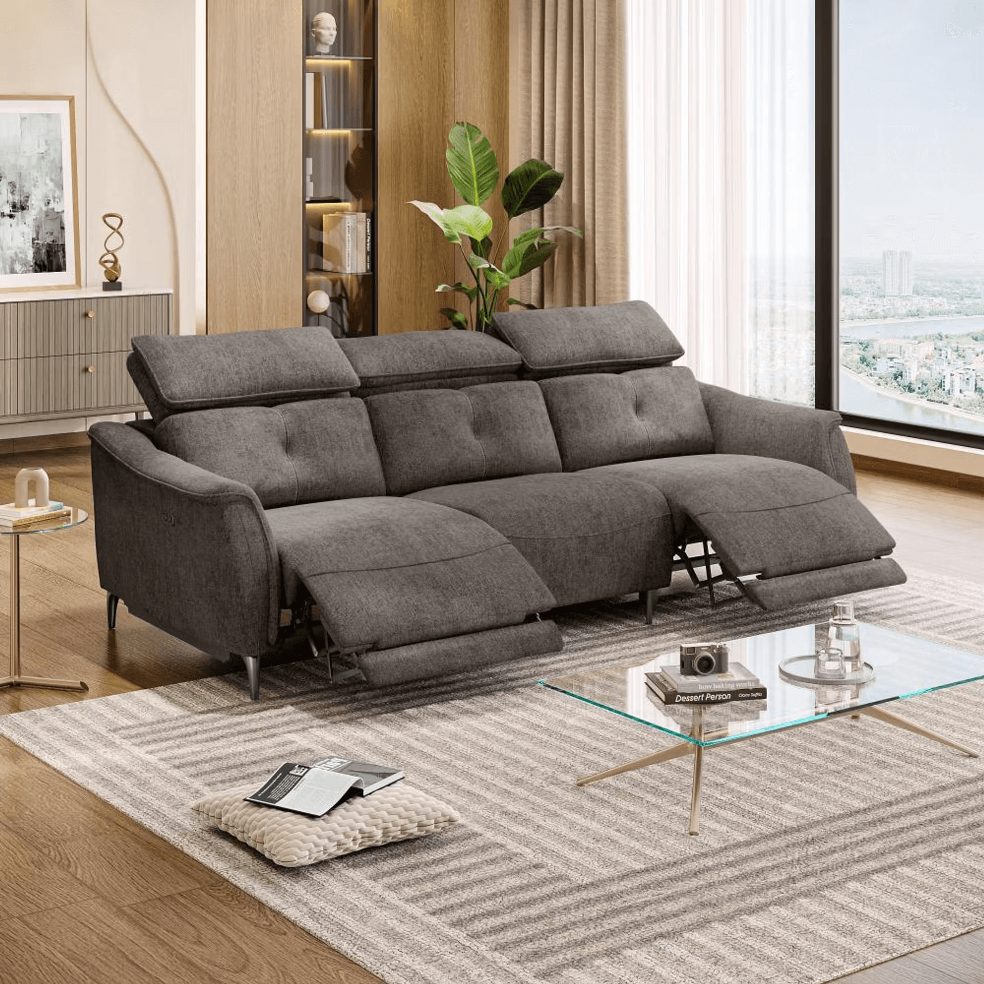 Curacao Sofa With Motion - Three Seater thumbnail