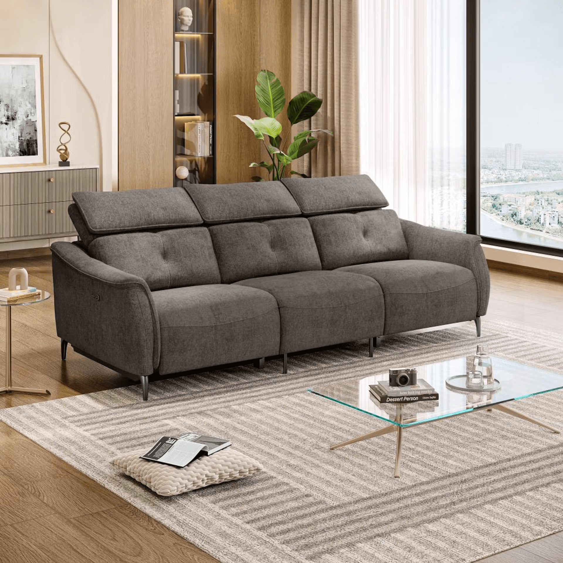 Curacao Sofa With Motion - Three Seater thumbnail