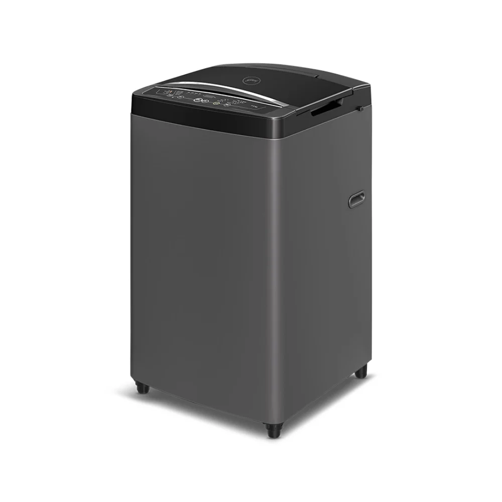 Top load 7.5 kg metallic black