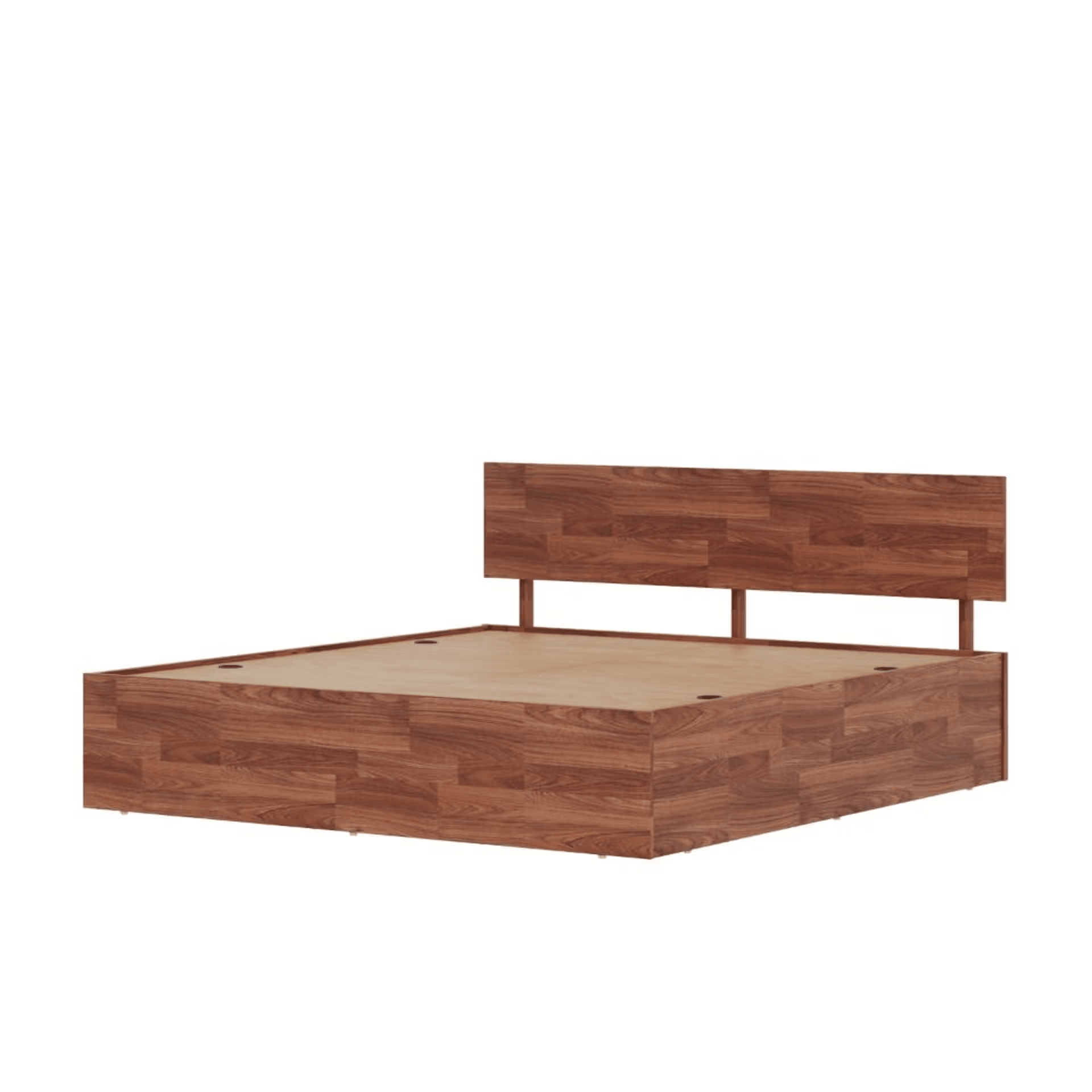 Indus Teak King Bed with Storage