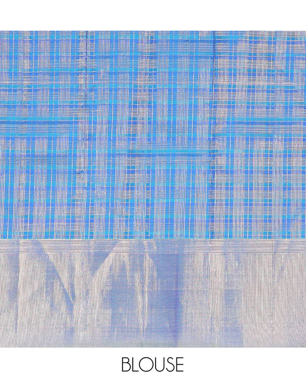Blue Kanchipuram Silk Saree